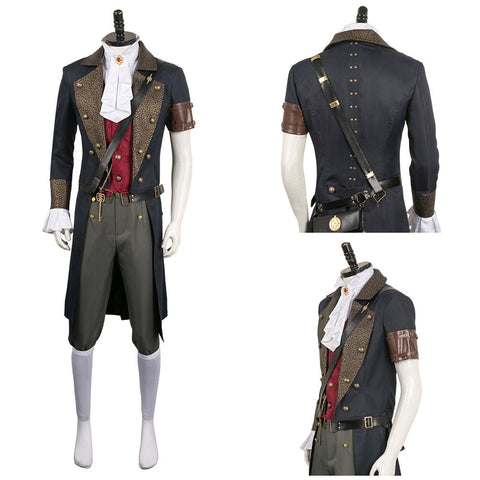 SeeCosplay Medieval Renaissance Jacquard Set Cosplay Costume Outfits Halloween Carnival Suit