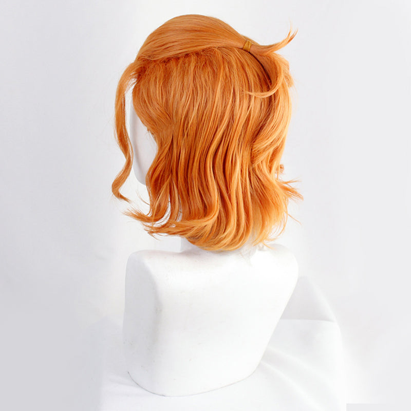 Game Twisted-Wonderland Cater Diamond Cosplay Wig Orange Short Heat Resistant Synthetic Hair Carnival Halloween Party