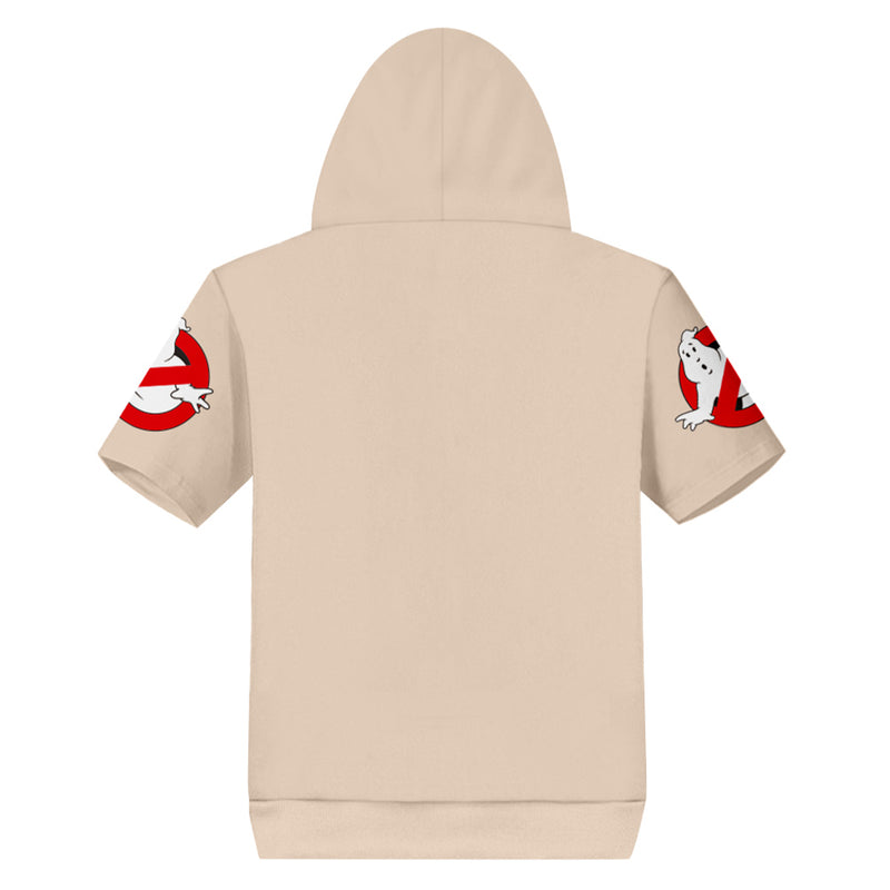 Ghostbusters Cosplay Hooded T-shirt Men Women  3D Print Short Sleeve Hoodie Coat