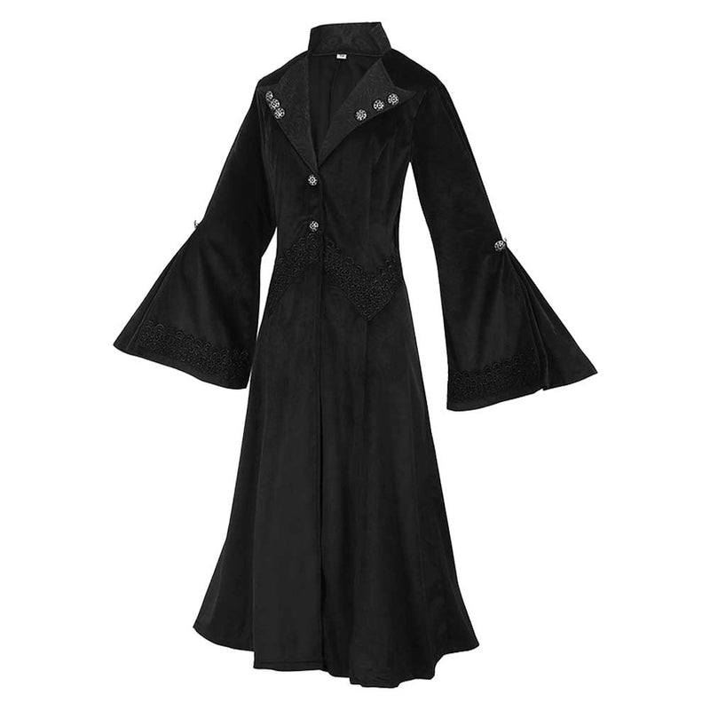 Gothic Cosplay Costume Long Coat Outfits Halloween Carnival Suit
