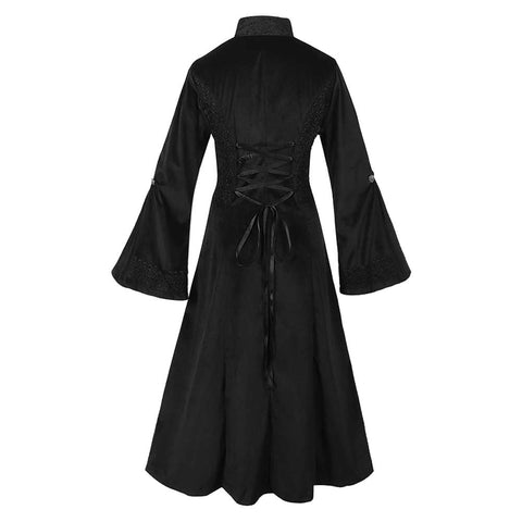 Gothic Cosplay Costume Long Coat Outfits Halloween Carnival Suit