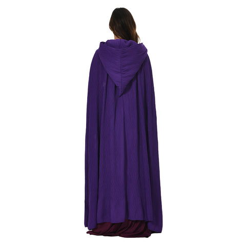 Hocus Pocus 2 Sarah Sanderson Hooded Cloak Outfits Halloween Carnival Suit