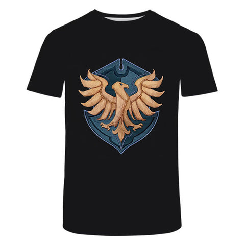 Hogwarts Legacy Ravenclaw Cosplay T-shirt 3D Print Short Sleeve Shirt