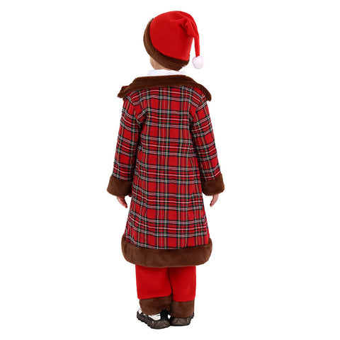 SeeCosplay Kids Children Christmas Scotland Costume Santa Clau Cosplay Costume Outfits Christmas Carnival Suit BoysKidsCostume