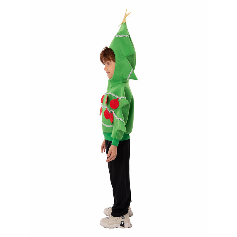 SeeCosplay Kids Children Green Jacket Outfits Christmas Tree Cosplay Costume Christmas Carnival Suit BoysKidsCostume