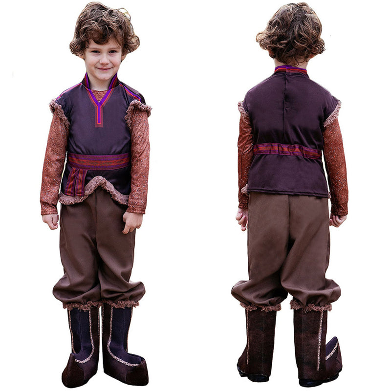 Kids Children Kristoff Cosplay Costume Outfits Halloween Carnival Party Disguise Suit