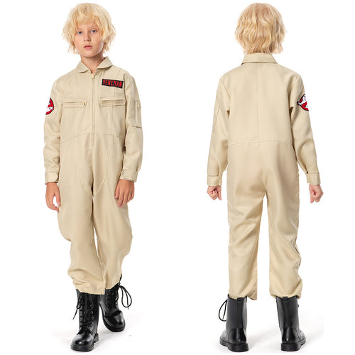 Kids Ghostbusters Cosplay Costume Jumpsuit Outfits Halloween Carnival Sui