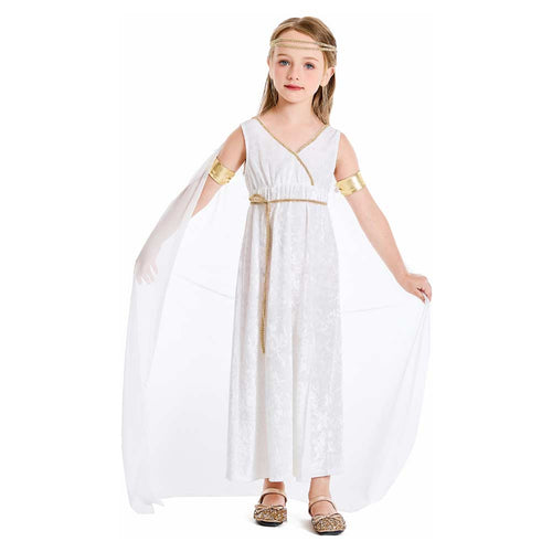 Kids Greek Statue of Liberty Cosplay Costume Outfits Halloween Carnival Suit