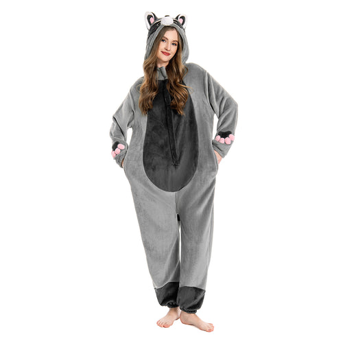 Light Grey Raccoon - animal series onesie - OLAOLA Original design