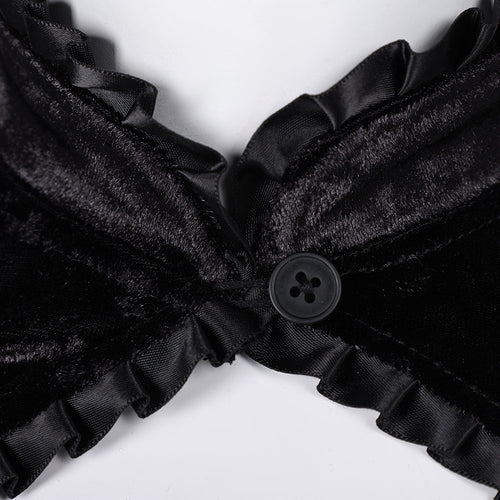 Lisa Frankenstein Misty Cosplay Costume Outfits Halloween Carnival Suit Kathryn Newton Velvet short coat