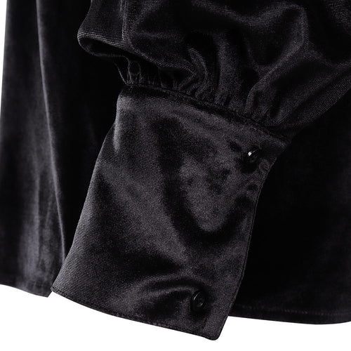 Medieval Gothic Vampire Cosplay Costume Black Lace Lacing Up Shirt Halloween Carnival Party Suit