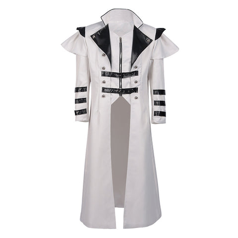 Medieval Gothic Punk Long Coat Cosplay Costume Outfits Halloween Carnival Disguise Suit