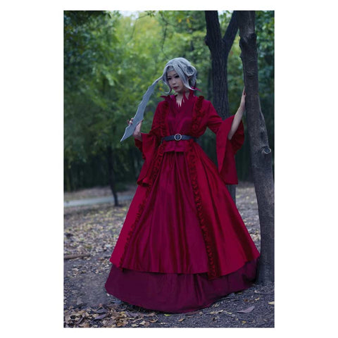 Medieval Witch Bloody Queen Cosplay Costume Outfits Halloween Carnival Suit