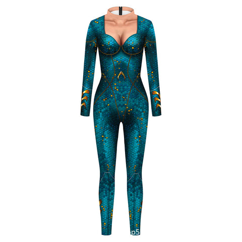 Mera Cosplay Costume Outfits Halloween Carnival Suit