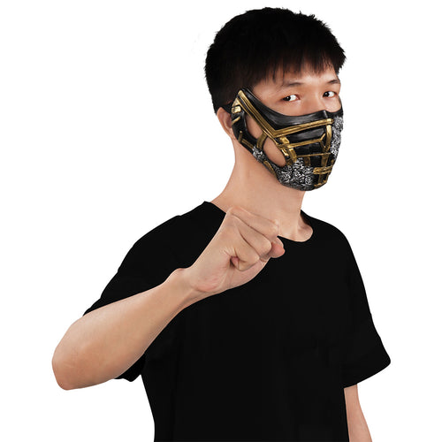 Mortal Kombat -Scorpion Mask Cosplay Latex Masks Helmet Masquerade Halloween Party Costume Props