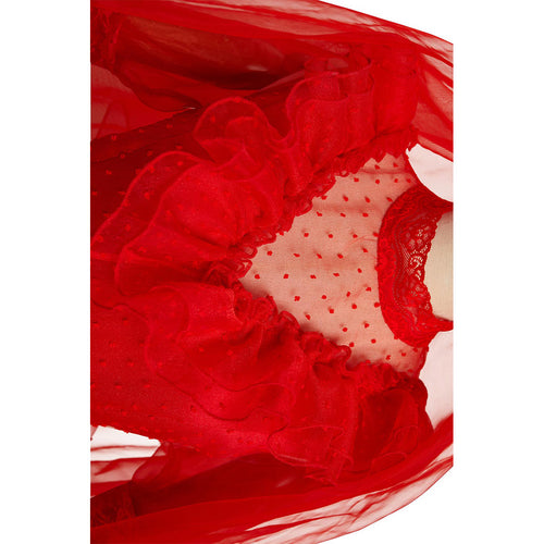 Movie Beetle Juice Lydia Cosplay Costume Red Wedding Dress Outfits Halloween Carnival Suit