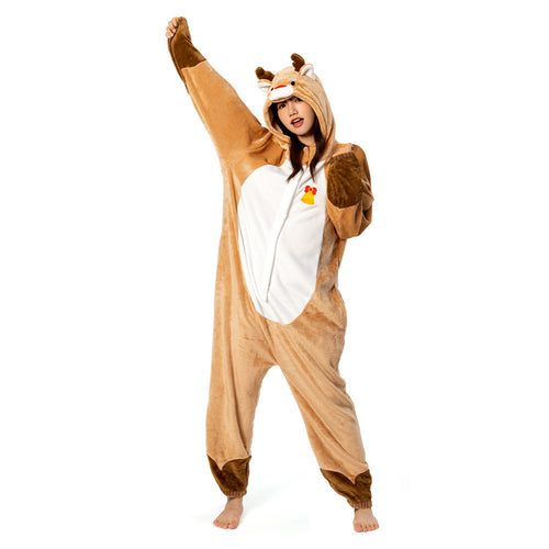 OLAOLA costume toy reindeer Christmas costume cosplay party costume pajamas adult lovely flannel dual purpose M