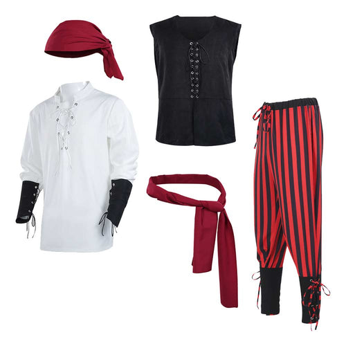 Pirate Cosplay Costume Outfits Halloween Carnival Suit