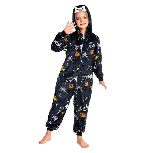 Printed Skull - child animal series onesie - OLAOLA Original designr