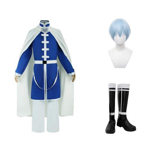 Frieren: Beyond Journey's End Himmel Cosplay Costume - Hero’s Royal Blue & White Set
