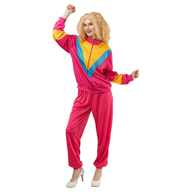 Retro 80S Cosplay Costume Outfits Halloween Carnival Suit