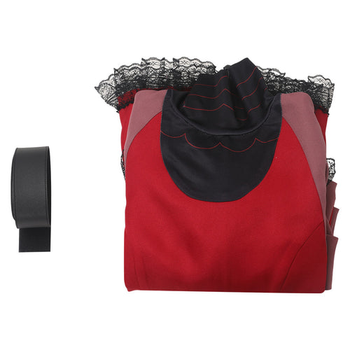 SeeCosplay TV Hazbin Hotel (2024) Rosie Red Dress Cosplay Costume Outfits Halloween Costumes