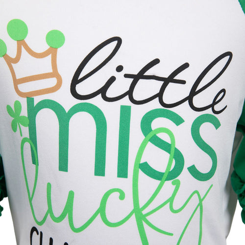 St. Patrick's Day Kids Girls Cosplay Tutu Dress With Headband Magic Wand Stickers Full Set Halloween Costume GirlKidsCostume