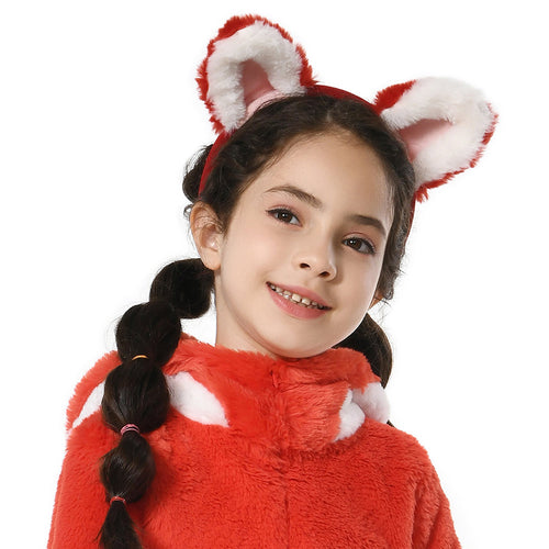 Turning Red Cosplay Hair Accessories Hair Band Pink Headband Fabric Cat Ear Hair Band Headdress Gifts for Girls