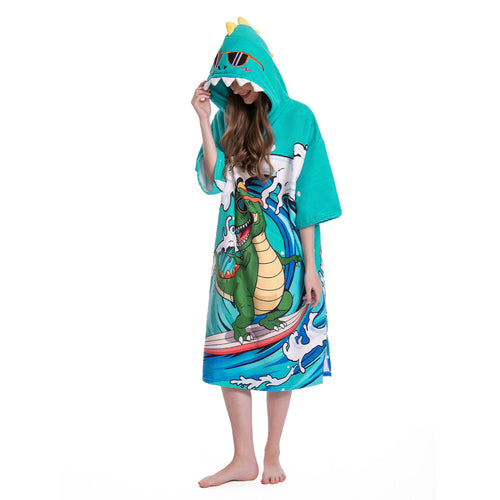 Wave dinosaur print - Adult Beach Towel Series - OLAOLA Original Design