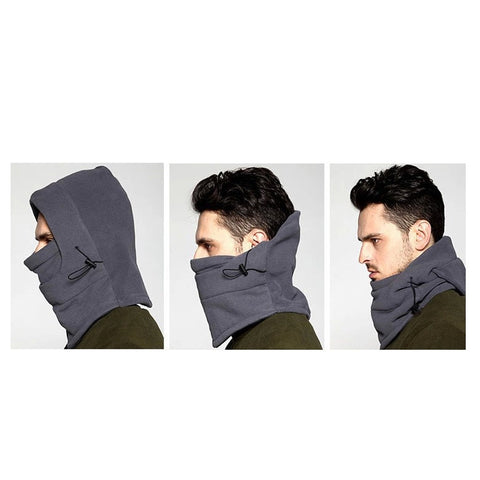 Winter Fleece Men Thermal Head Cover Sports Scarf Ski Caps Face Mask Neck Warmer Beanies Hats