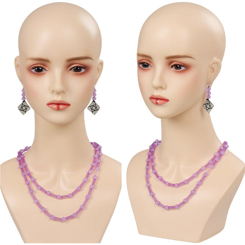 SeeCosplay Wish Asha Necklace and Earring Party for Carnival Halloween Cosplay Accessories