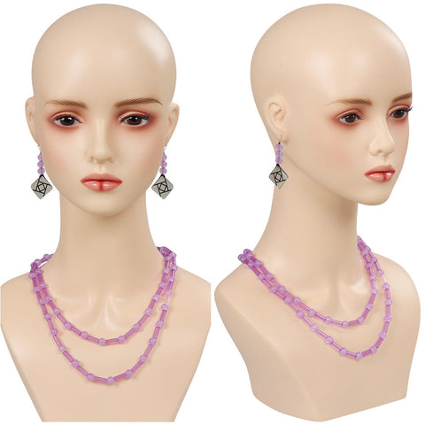 SeeCosplay Wish Asha Necklace and Earring Party for Carnival Halloween Cosplay Accessories