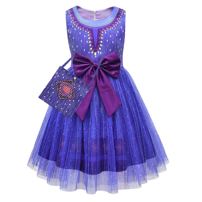 SeeCosplay Wish Asha Princess Kids Girls Cosplay Costume Dress Outfits Halloween Carnival Suit GirlKidsCostume