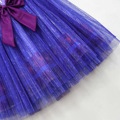 SeeCosplay Wish Movie Asha Kids Children Purple Dress Party for Carnival Halloween Cosplay Costume