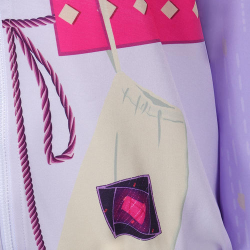 SeeCosplay Wish Movie Asha Women Purple Tracksuit Party for Carnival Halloween Cosplay Costume