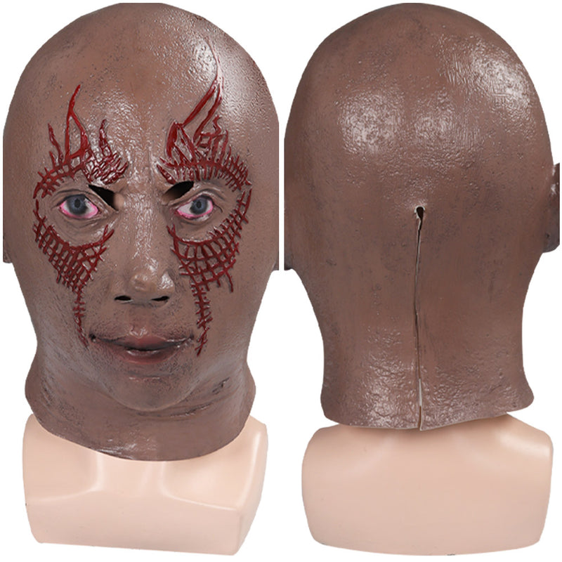 Wolyzz Vuxna Galaxy-Drax latexmask förklädnad perfekt tillbehör för cosplay halloween karvanal julmaskerad