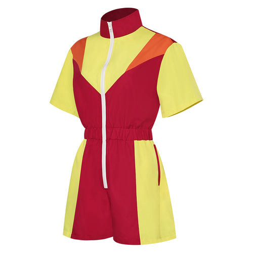 Women's One Piece Set Cosplay Costume Outfits Halloween Carnival Suit 80s 90s Track Suits Set Colored sportswear