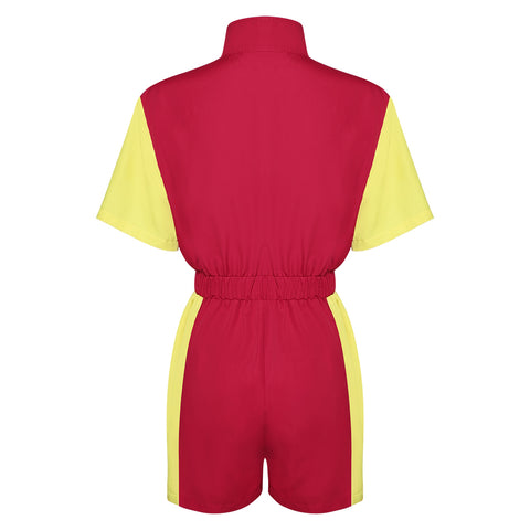 Women's One Piece Set Cosplay Costume Outfits Halloween Carnival Suit 80s 90s Track Suits Set Colored sportswear
