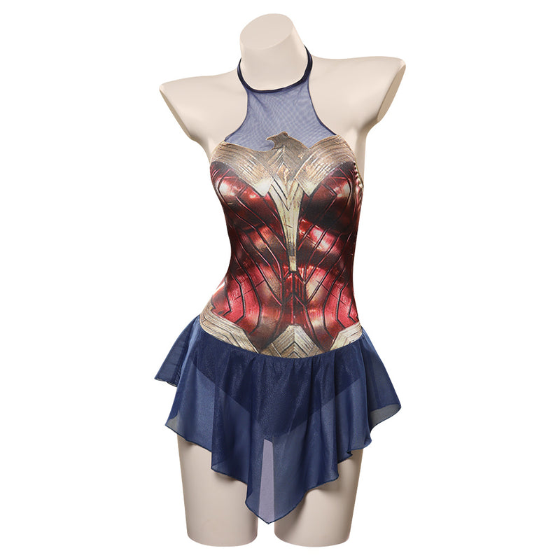 Wonder Woman Diana Prince Swimsuit Cosplay Costume Jumpsuit Swimwear Outfits Halloween Carnival Suit