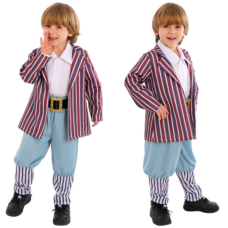 SeeCosplay Wonka Movie Oompa Loompa Kids Children Cosplay Costume Outfits Halloween Hoilday Carnival Suit BoysKidsCostume