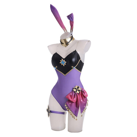 SeeCosplay Genshin Impact Dori Cosplay Costume Bunny Girls Jumpsuit Costume Outfits for Halloween Carnival Suit Female