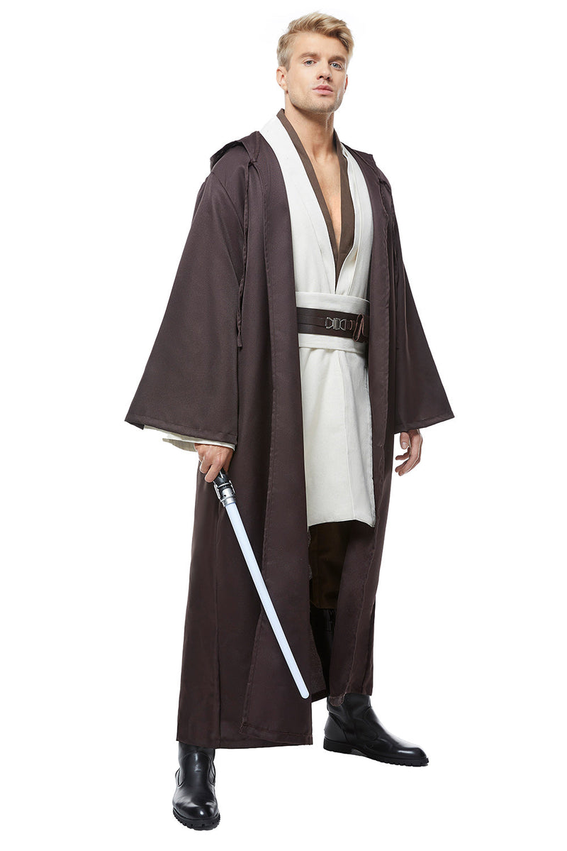 SeeCosplay Adult Obi Wan Kenobi Jedi Robe Tunic Costume Halloween Suit SWCostume