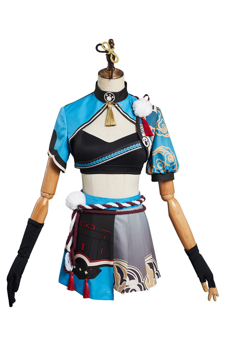 SeeCosplay Genshin Impact Ms Hina/Gorou Original Design Cosplay Costume-