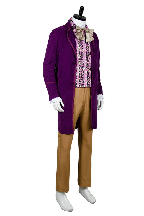 Willy Wonka and the Chocolate Factory 1972 Willy Wonka Outfits Cosplay Costume