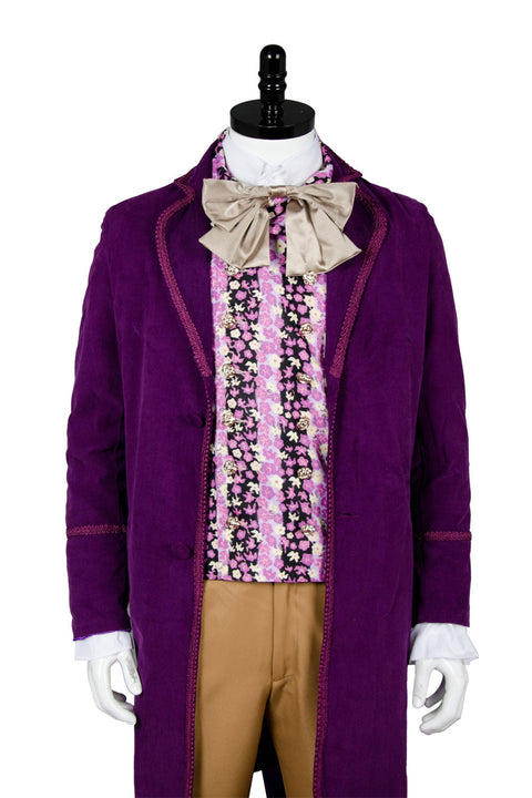 Willy Wonka and the Chocolate Factory 1971 Willy Wonka Outfits Cosplay Costume