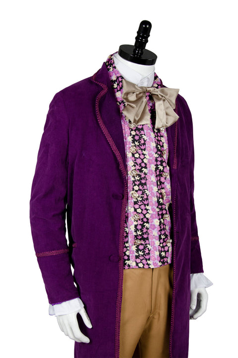 Willy Wonka and the Chocolate Factory 1975 Willy Wonka Outfits Cosplay Costume