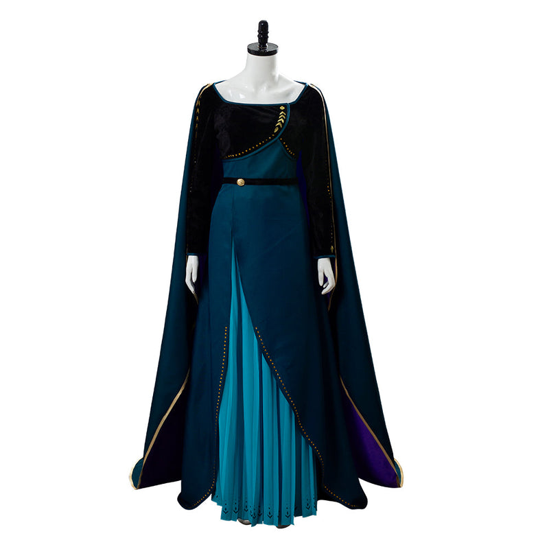 SeeCosplay Frozen 2 Queen Anna Coronation Gown Dark Green Dress Cosplay Costume