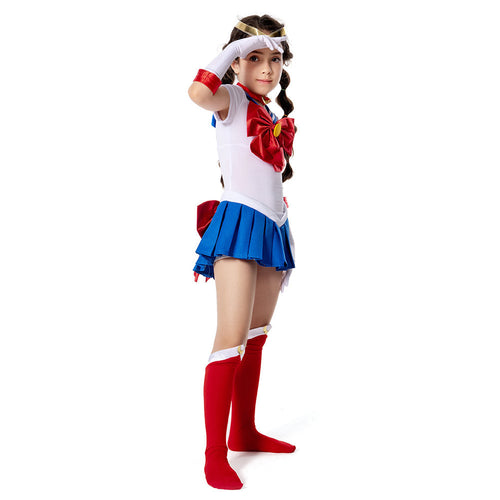 Sailor Moon Costume Girls Tsukino Usagi Kids Children Girls Dress Outfits Cosplay Costume