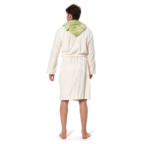 SeeCosplay Yoda Jedi Ears Fleece Bathrobe Hooded Robe Costume Adult Size SWCostume