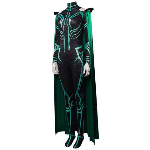 SeeCospaly Thor: Ragnarok Hela Jumpsuits Cloak Cosplay Costumes for Halloween Carnival for Suit